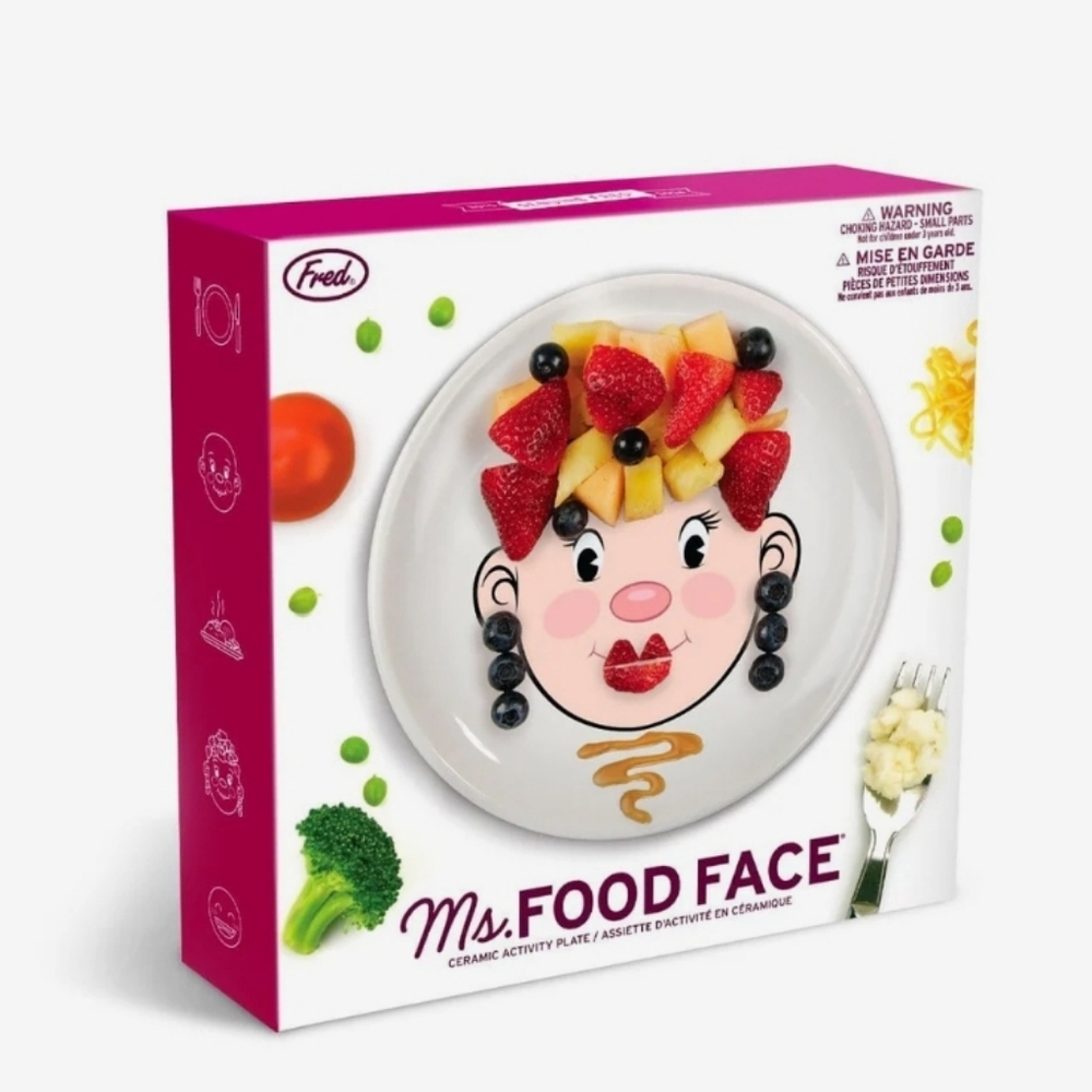 MS FOOD FACE Dinner Plate